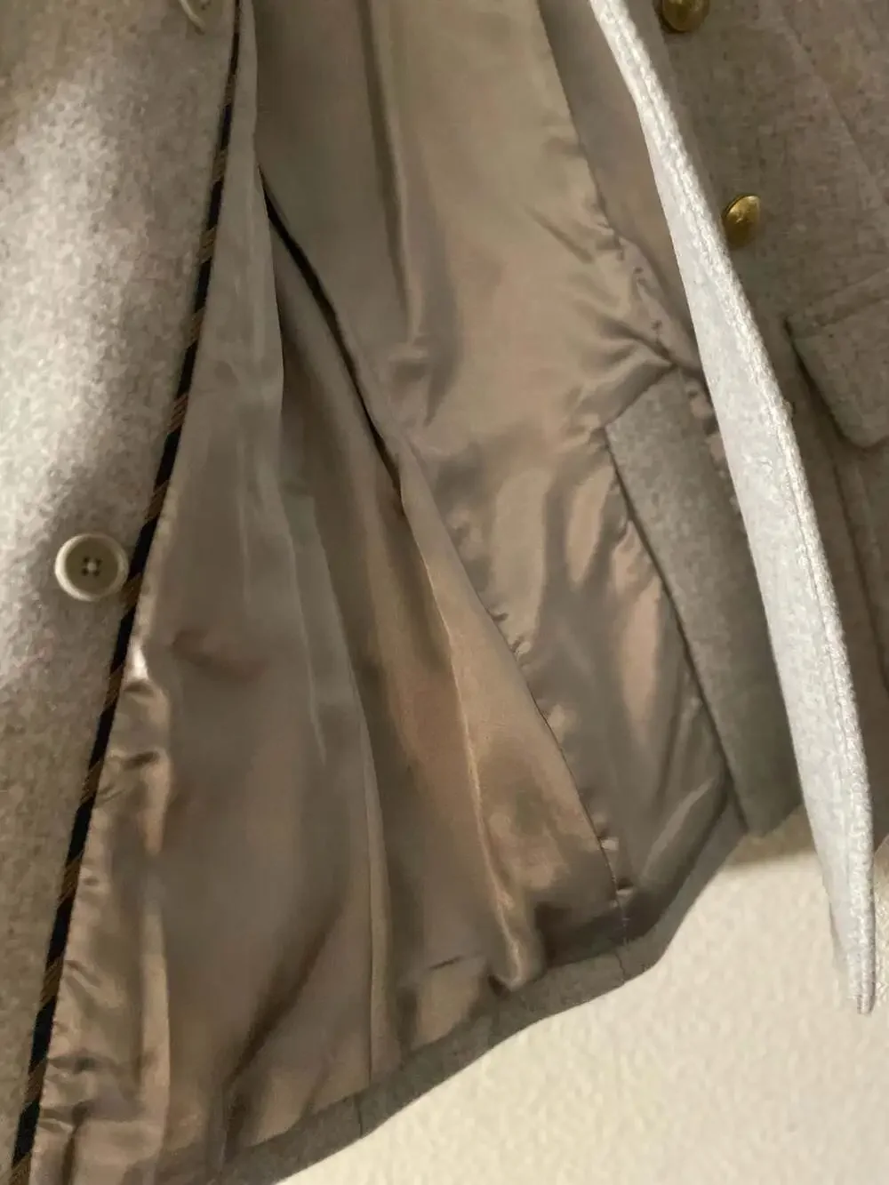 J.Crew Stadium Cloth Nello Gori Double-Breasted Pea Coat Size 00P - Picture 9 of 12